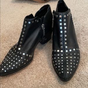 Black Studded Booties